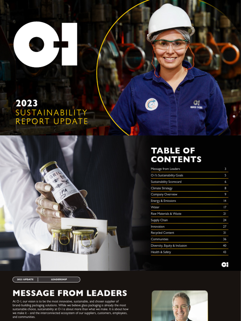 O-I 2023 Sustainability Report Update | PDF | Sustainability ...