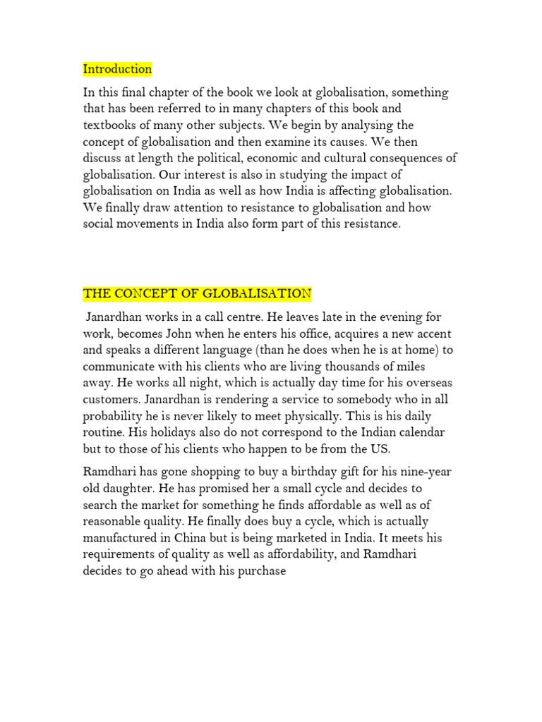 globalizaation | PDF | Globalization | World Trade Organization