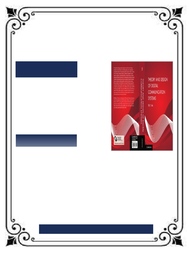 Theory and Design of Digital Communication Systems Ha T.T. ebook total ...