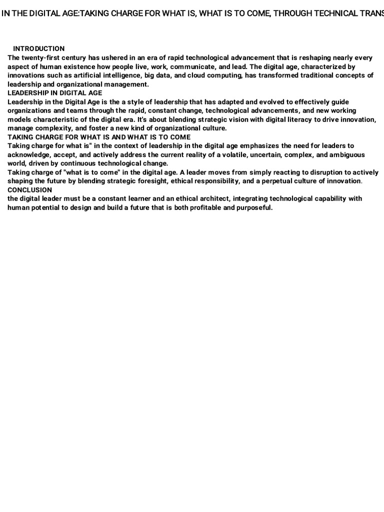 Yeswriter_leadership in the Digital Age__taking Charge for What is ...
