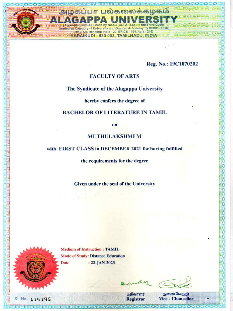 UG Degree | PDF