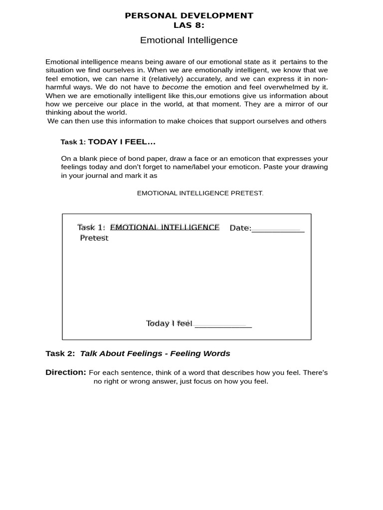 Understanding Emotional Intelligence | PDF | Feeling | Emotions