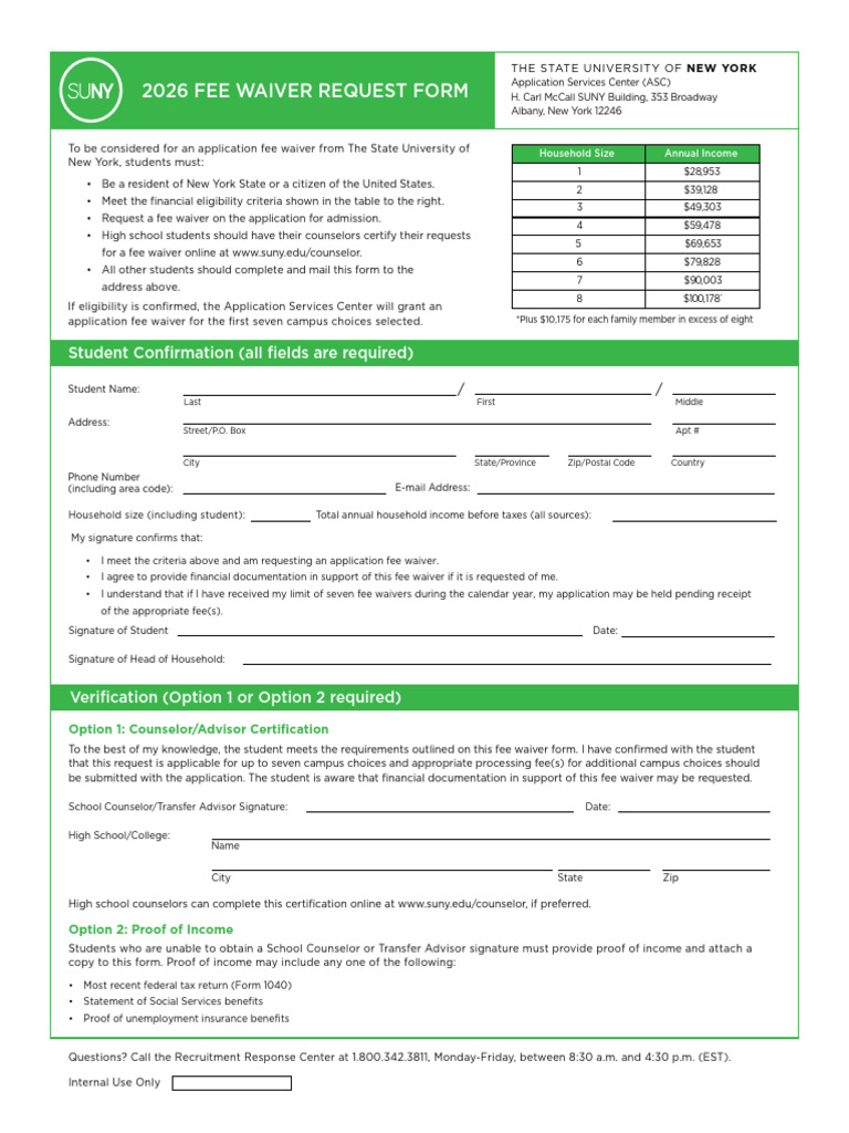 Fee Waiver | PDF