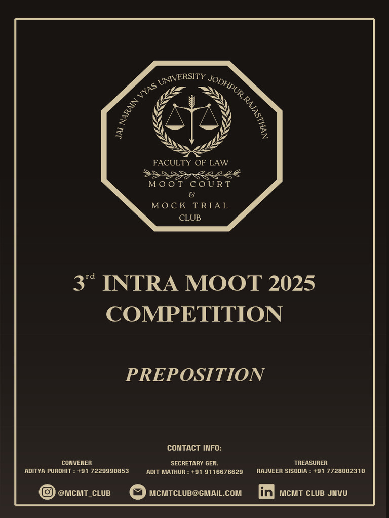 Moot Court Proposition 2025: Domestic Violence Case | PDF | Justice ...