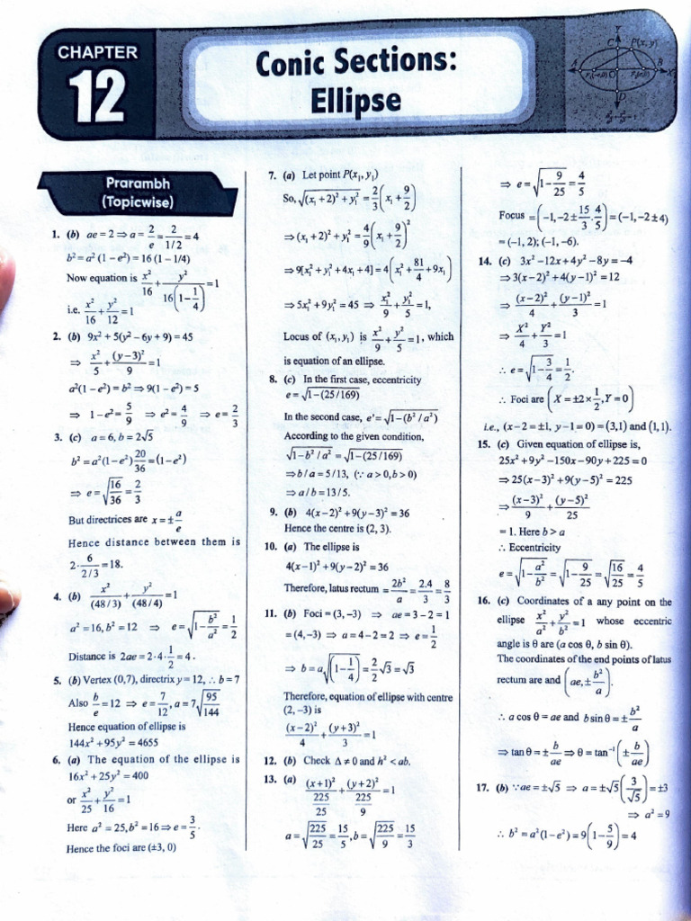 Ellipse Solutions | PDF