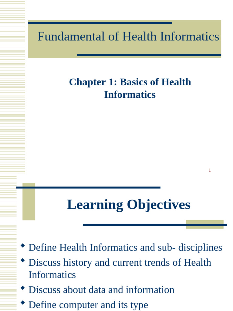 Health Informatics Fundamentals Guide | PDF | Microcomputers | Personal ...