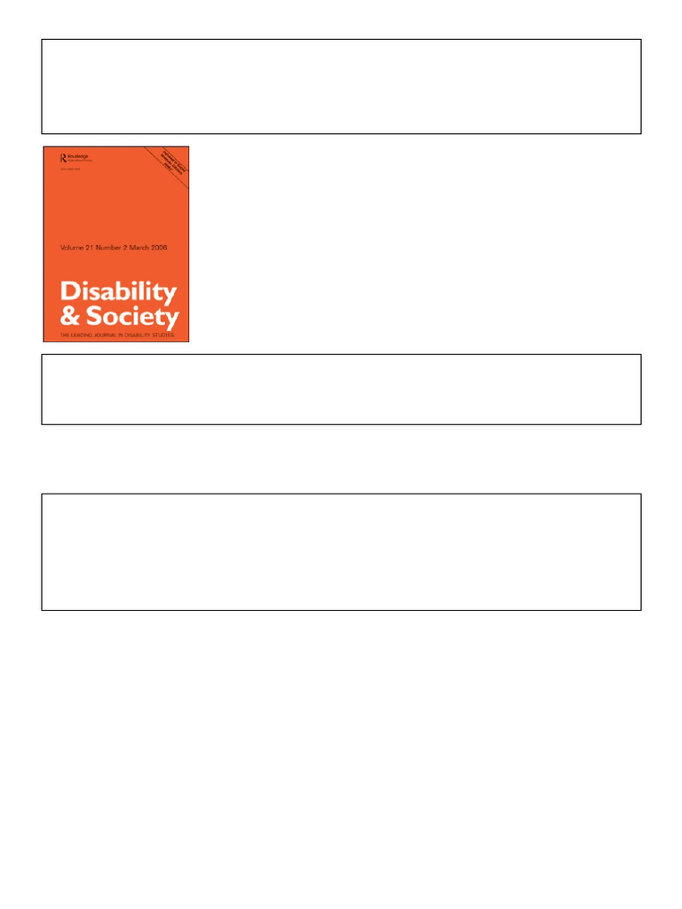 Personal Assistance for Intellectual Impairments | PDF | Intellectual ...