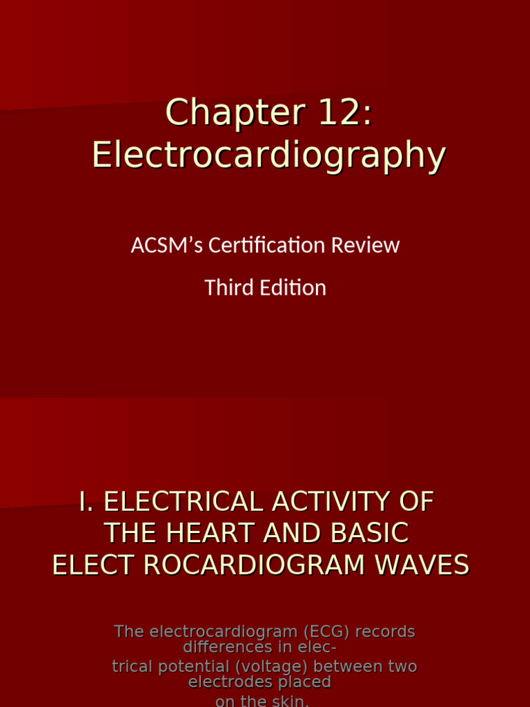 Chapter 12 | PDF | Electrocardiography | Myocardial Infarction