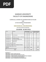 Download KANNUR UNIVERSITY  BTechS8 ME  Syllabus by Manu K M SN97363674 doc pdf