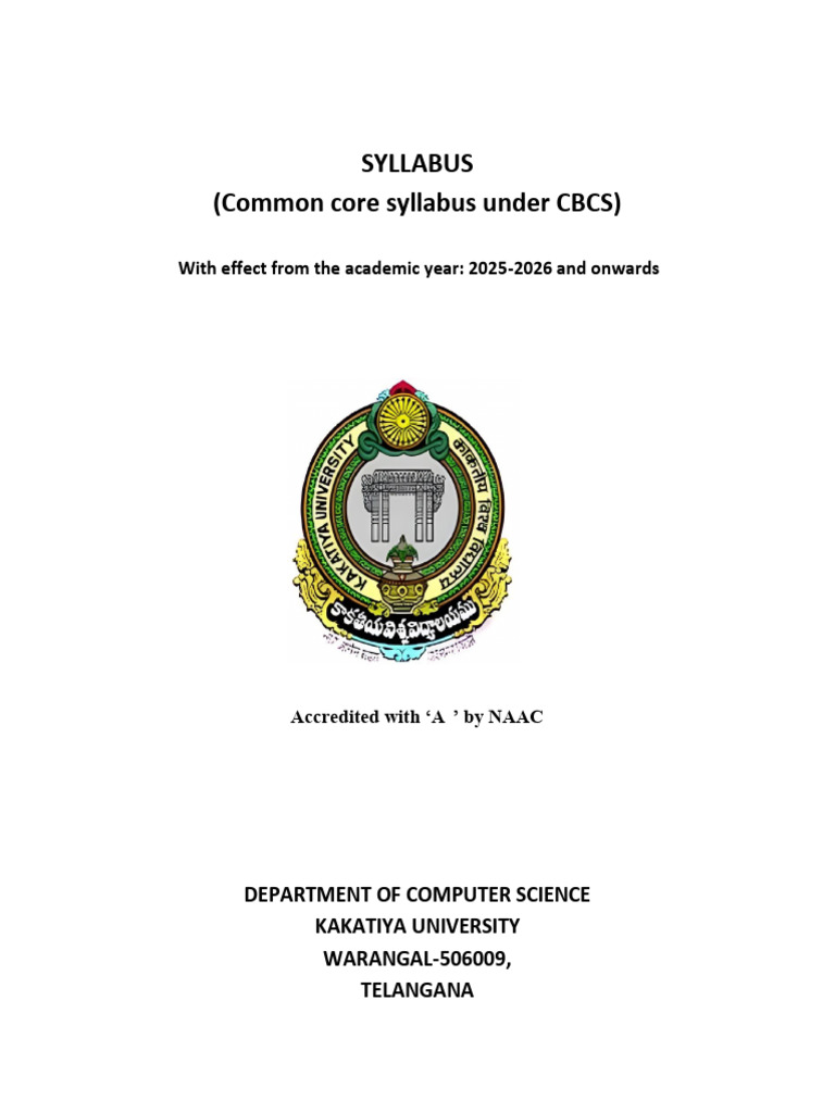 B.Sc. Data Science Syllabus 2025-2026 | PDF | Pointer (Computer ...
