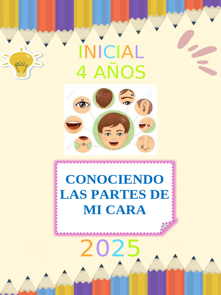 Primer Día: Partes de la Cara 4 Años | PDF | Las emociones | Aprendizaje