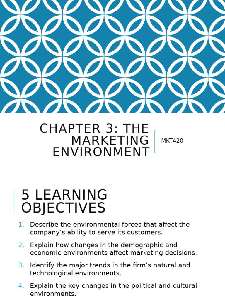 Topic 3 - Chapter 3 Analysing the Marketing Environment (1) | PDF ...