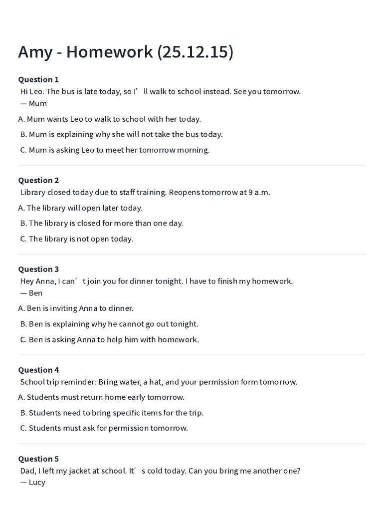 Amy - Homework (25.12.15) | PDF