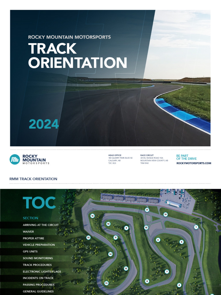RMM Track Orientation Guide 2024 | PDF | Automotive Technologies ...