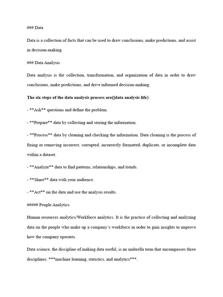 Data Analysis and Decision-Making Guide | PDF | Data Analysis | Analytics