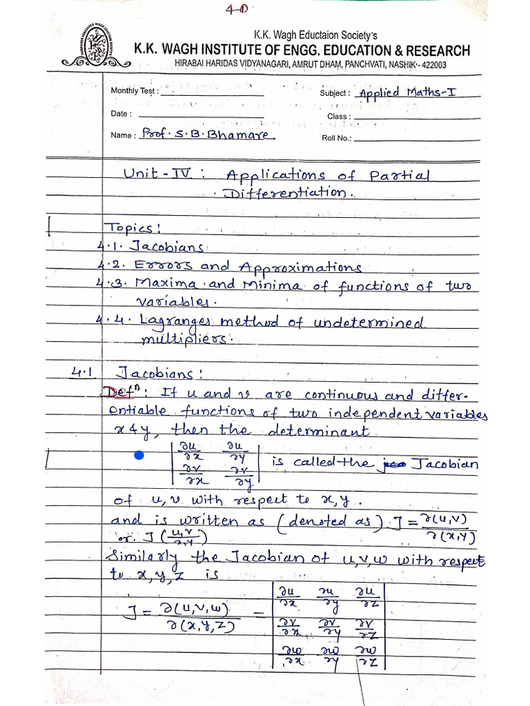 Unit 4 (Autonomy) Applications of P. D.E | PDF