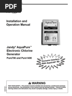 Jandy AquaPure Error Codes Guide | PDF | Power Supply | Electricity