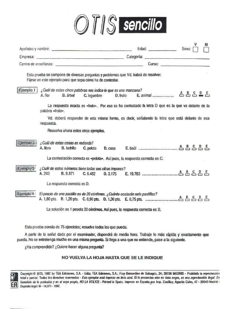 Otis Sencillo | PDF