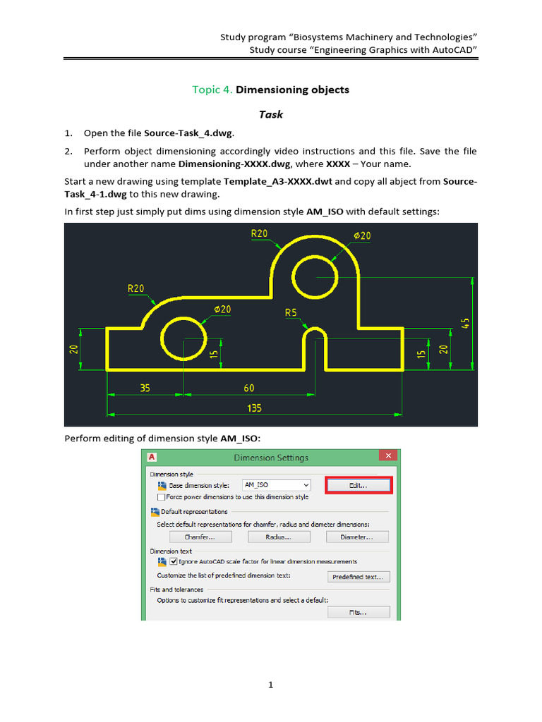 AutoCAD Dimensioning Techniques Guide | PDF