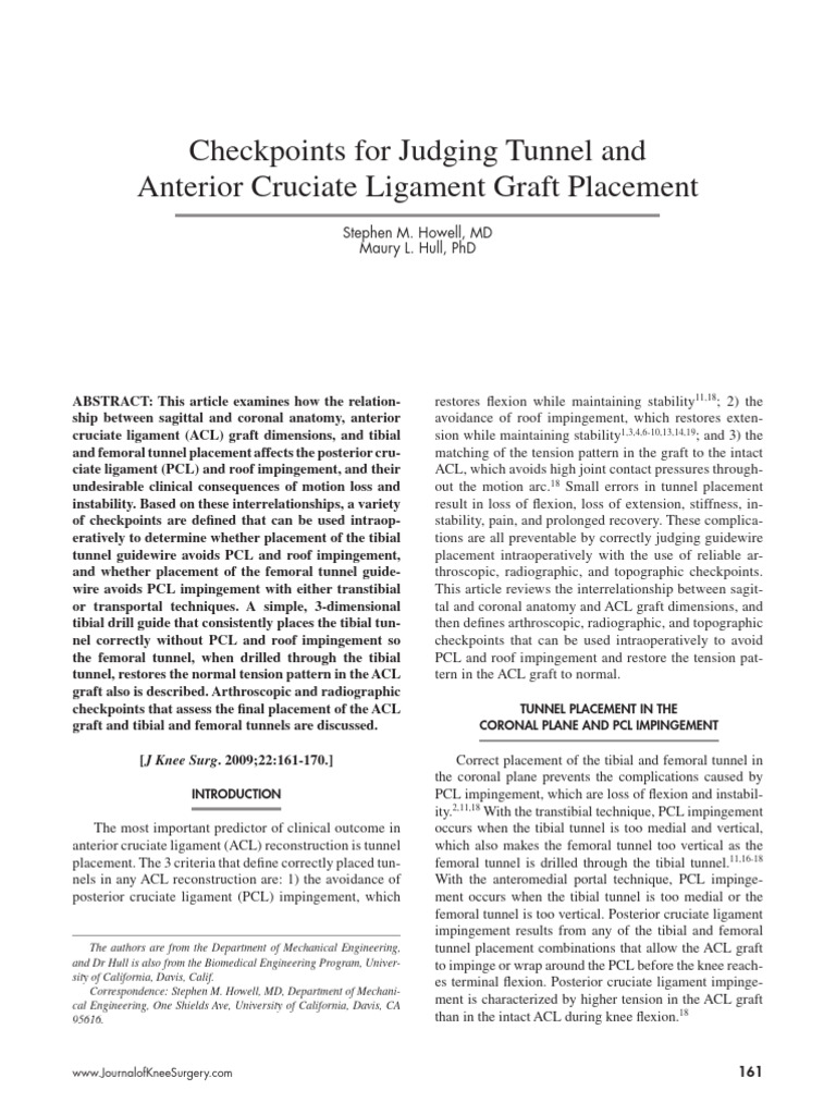 Howell 2009 | PDF | Knee | Joints