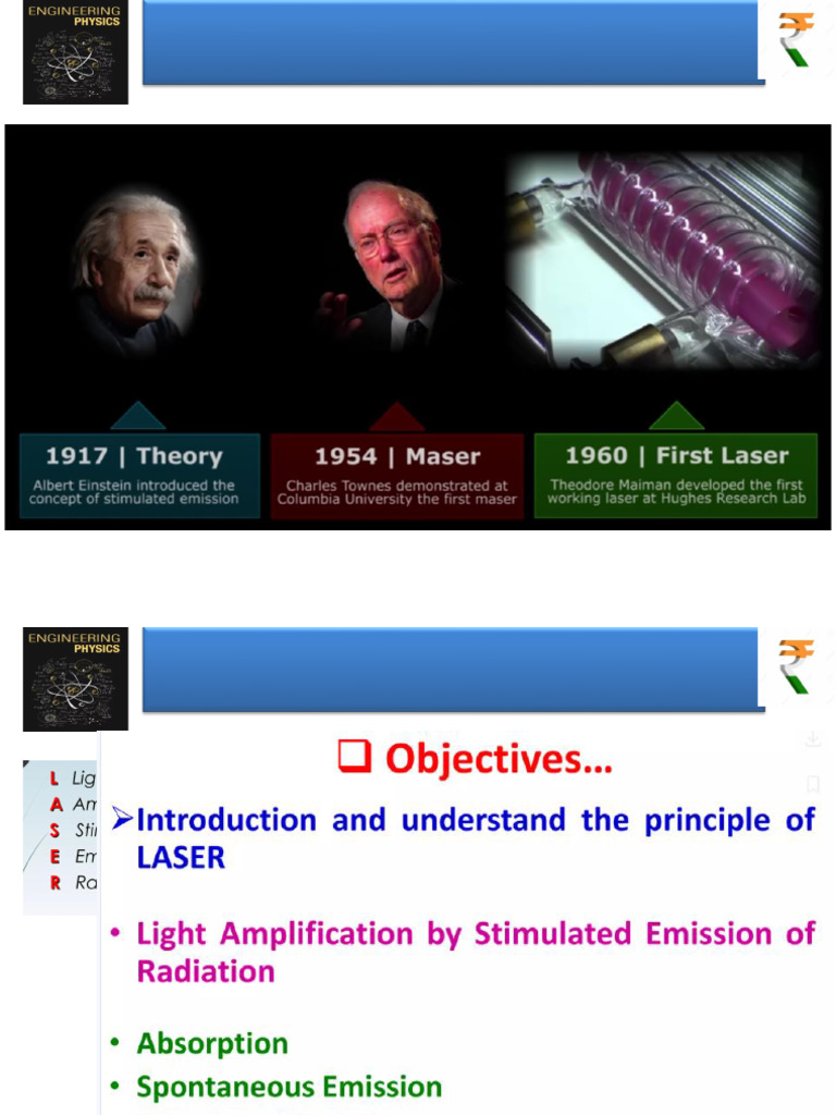 Laser & Optical Fiber - Physics | PDF