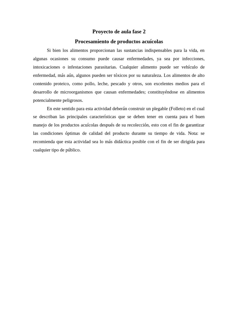 Proyecto de Aula Fase 2 (1) | PDF