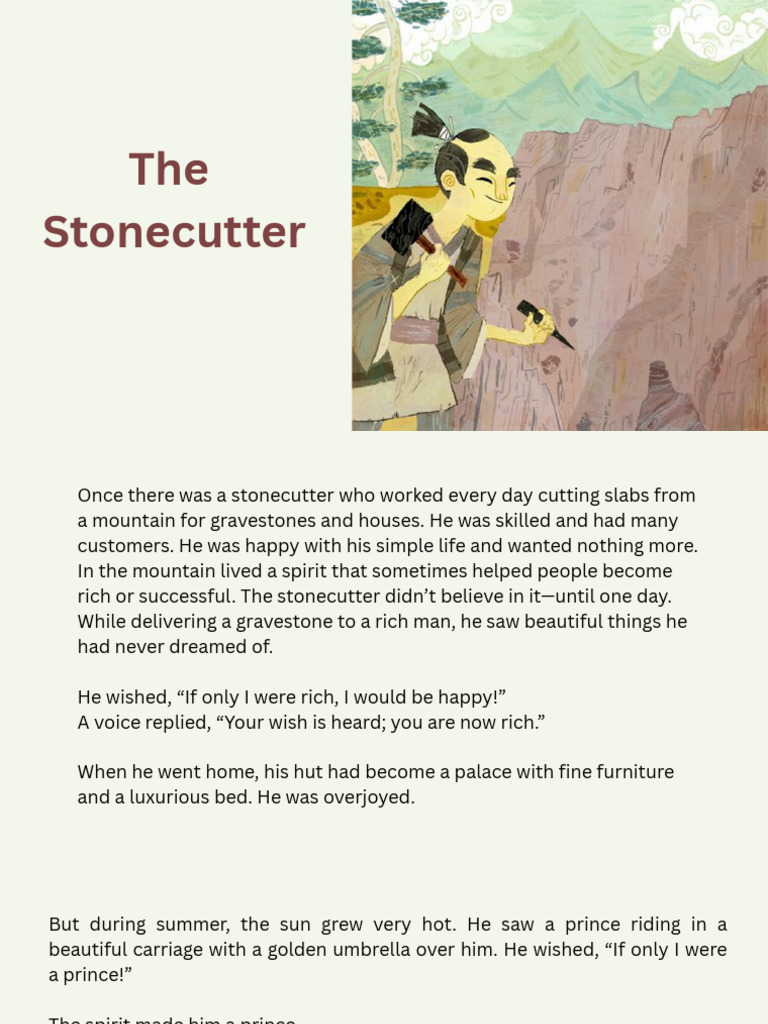 The Stonecutter (Simplified) | PDF