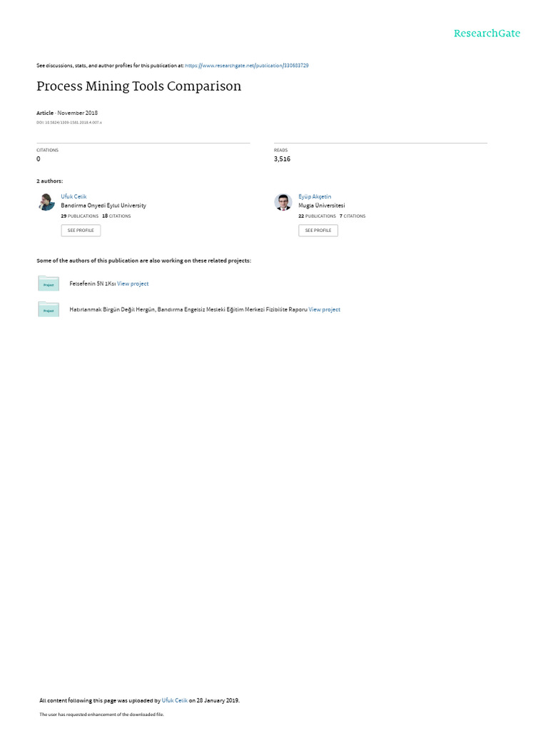 Process Mining Tools Performance Review | PDF | Information Technology ...