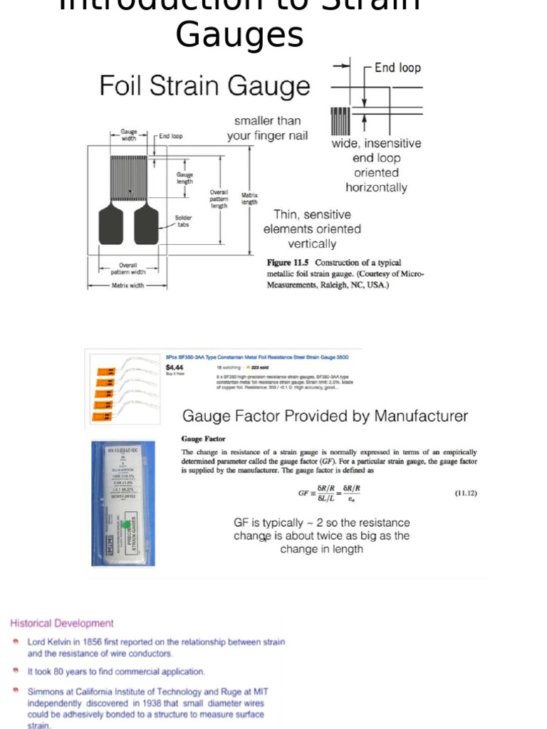 Strain Gauge Fundamentals and Applications | PDF | Deformation ...