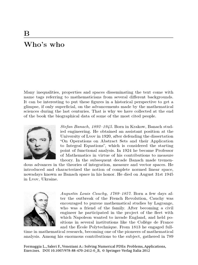 Notable Mathematicians and Their Contributions | PDF | Mathematics ...