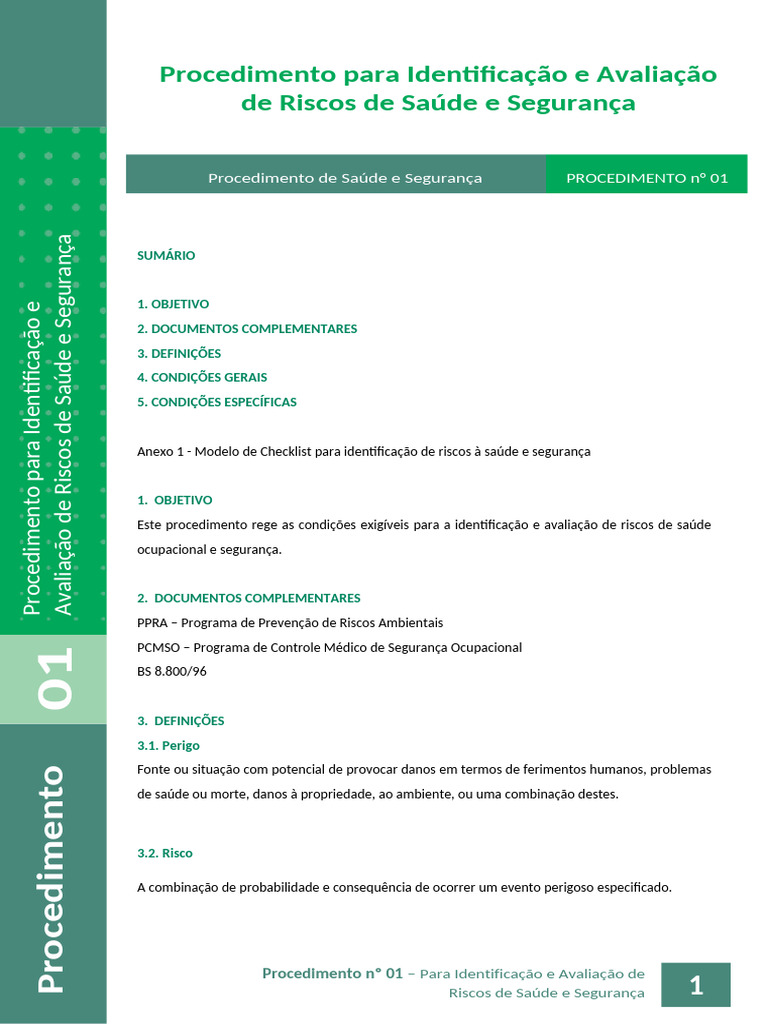 Avaliação de Riscos de Saúde e Segurança | PDF | Avaliação de risco