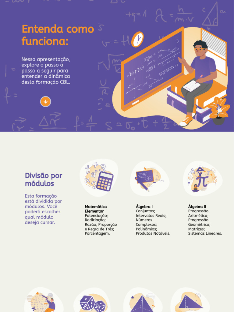 Formação CBL: Módulos de Matemática | PDF | Matemática | Logaritmo