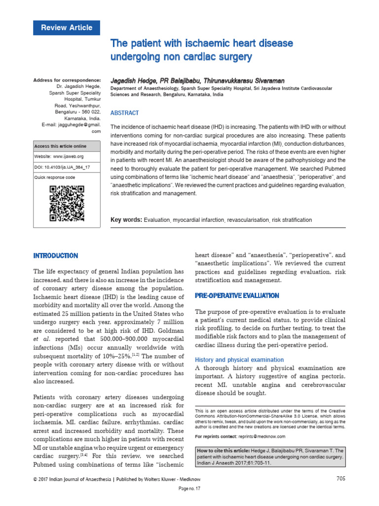 The Patient With Ischaemic Heart Disease.3 | PDF | Coronary Artery ...