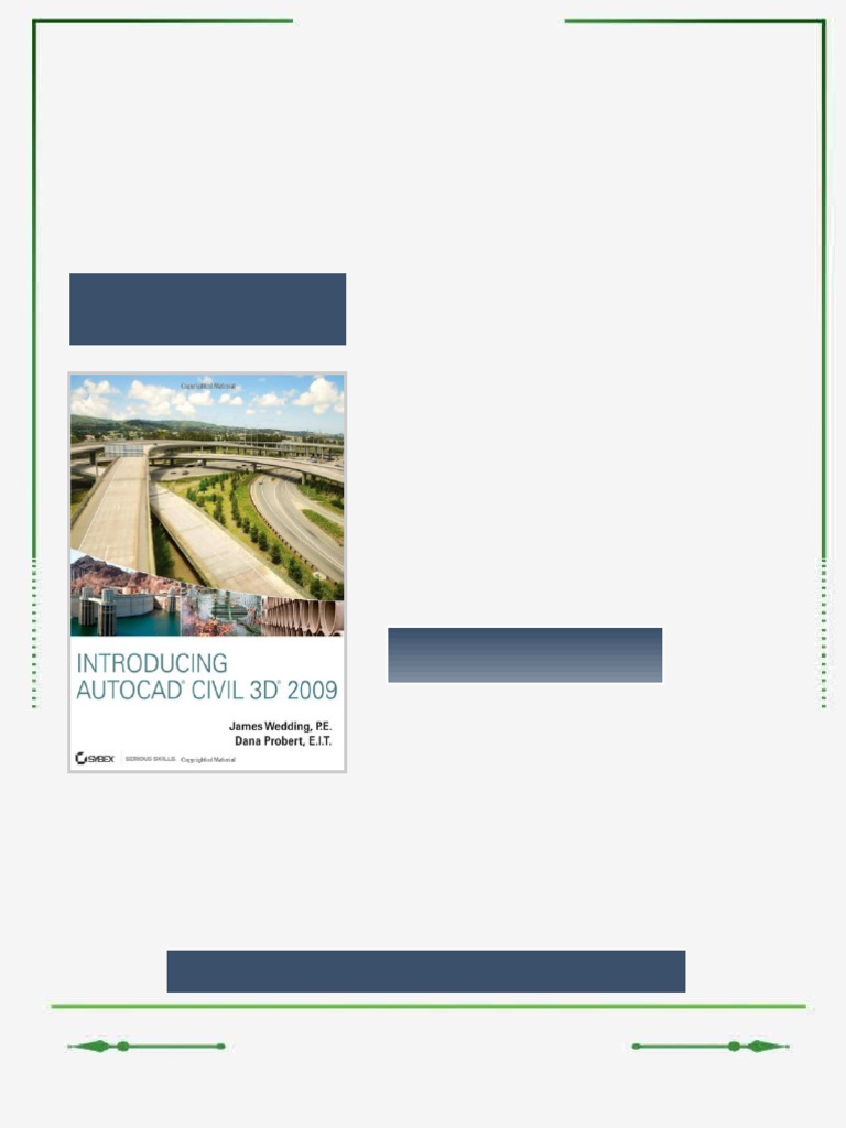 Introducing AutoCAD Civil 3D 2009 1st Edition James Wedding P.E. Ebook ...