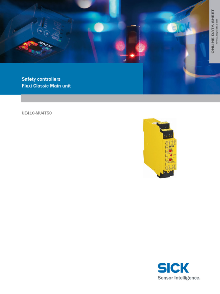 Flexi Classic Safety Controller UE410-MU4T50 | PDF | Electrical ...