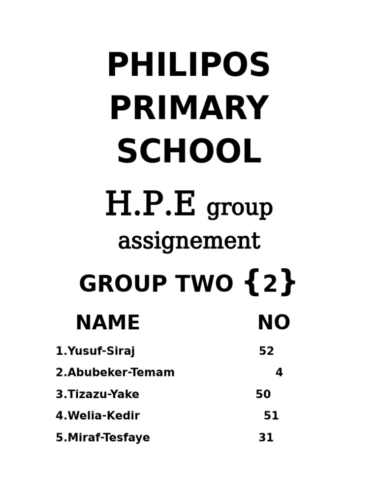 Philipos Primary School | PDF