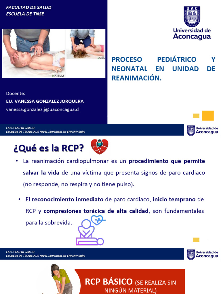 RCP Pediátrica y Neonatal: Guía Esencial | PDF | Reanimación ...