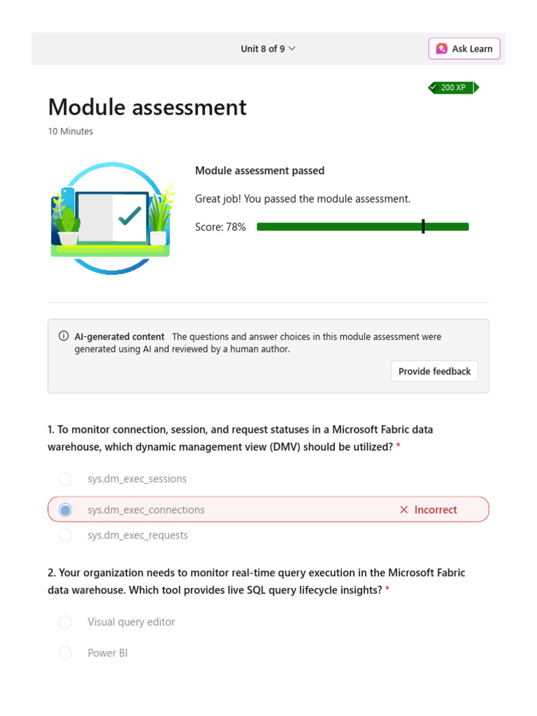 Microsoft Fabric Data Warehouse Assessment | PDF | Data Warehouse ...