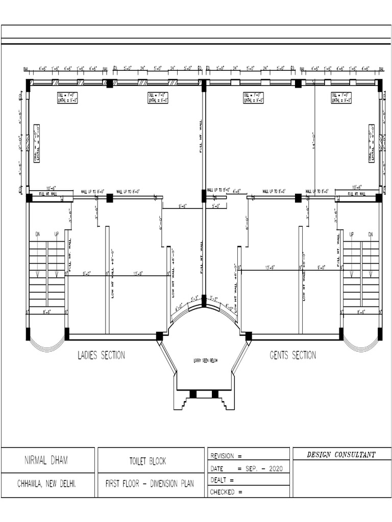 First Floor Dimension Plan | PDF