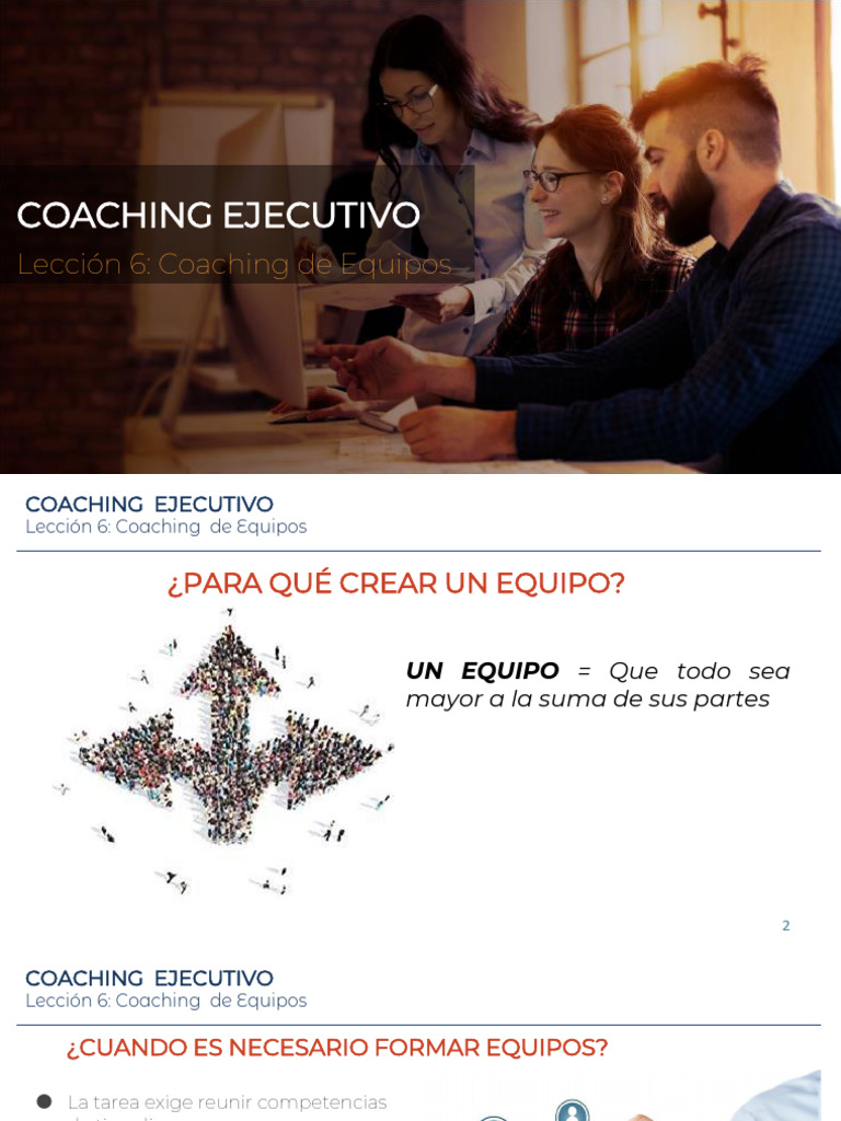 Coaching de Equipos para Alto Rendimiento | PDF
