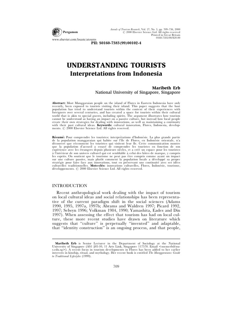 Cultural Insights on Tourism in Flores | PDF | Tourism