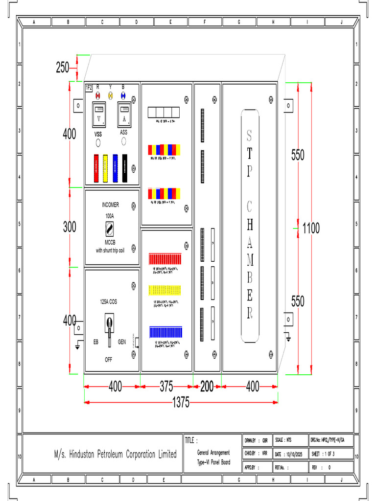 Electrical Panel Single Line Diagram | PDF | Electricity | Electrical ...