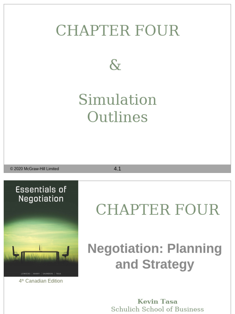 Class 3 - Chapter 4 | PDF | Negotiation | Bargaining