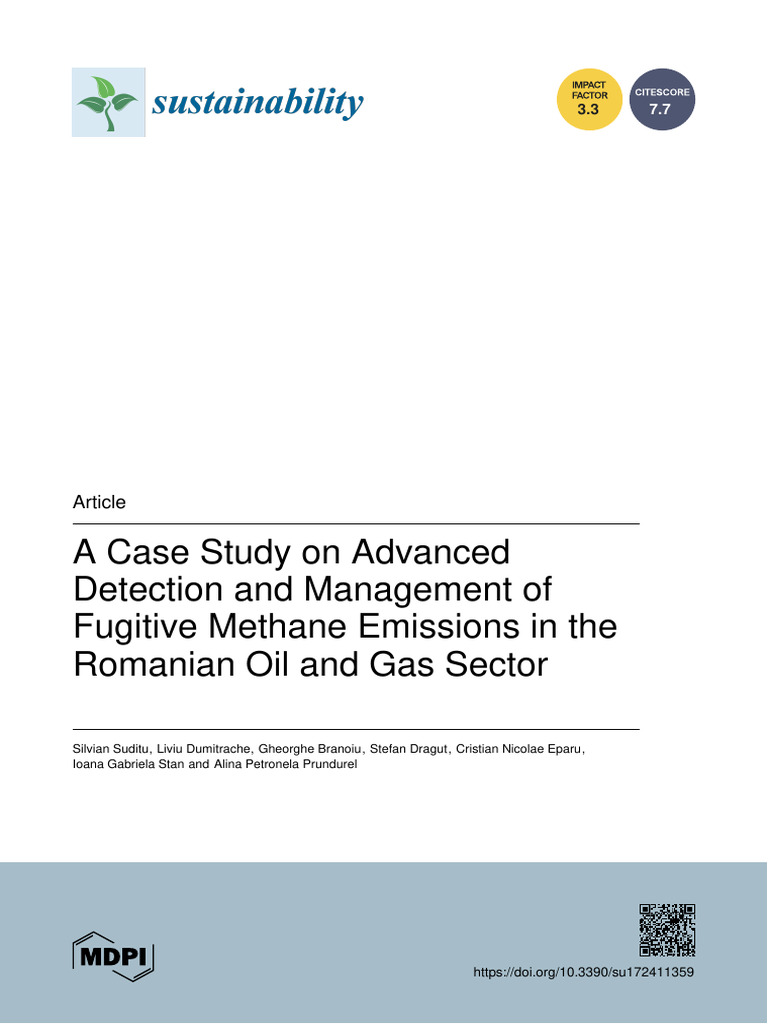 Methane Emissions Management in Romania | PDF | Greenhouse Gas ...