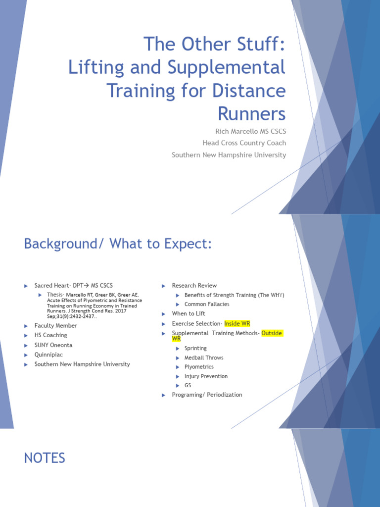 Strength Training for Distance Runners | PDF | Anatomical Terms Of ...