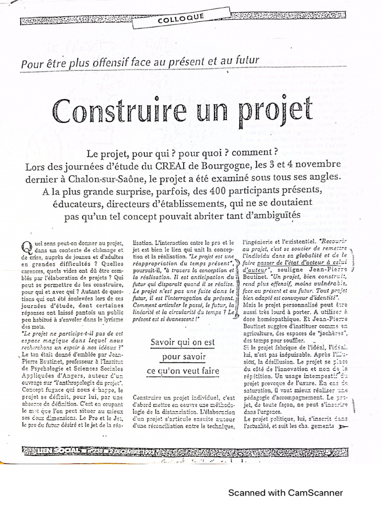 Construire Un Projet | PDF