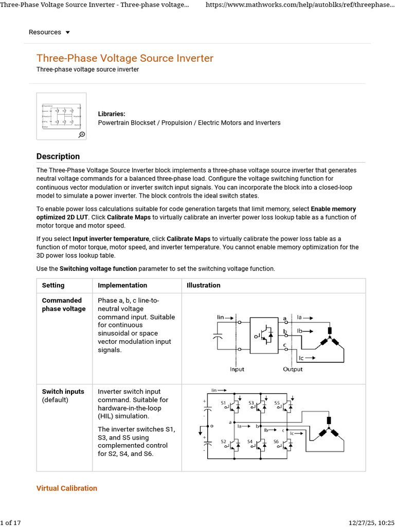 Three-Phase Voltage Source Inverter - Three-Phase Voltage Source ...
