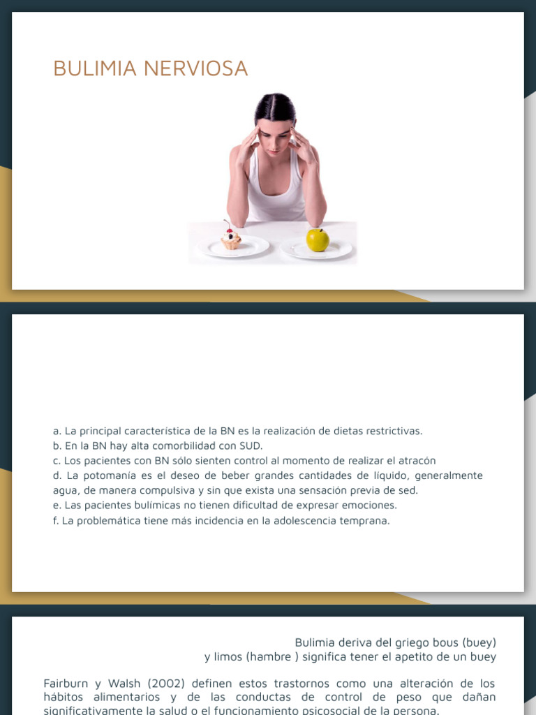 Bulimia Nerviosa: Características y Diagnóstico | PDF | Bulimia ...