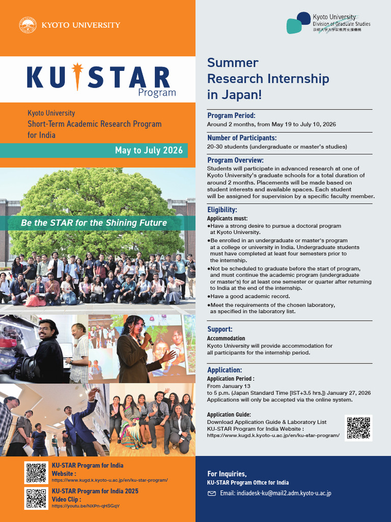 KU-STAR Program: Summer Research in Japan | PDF | Academia ...