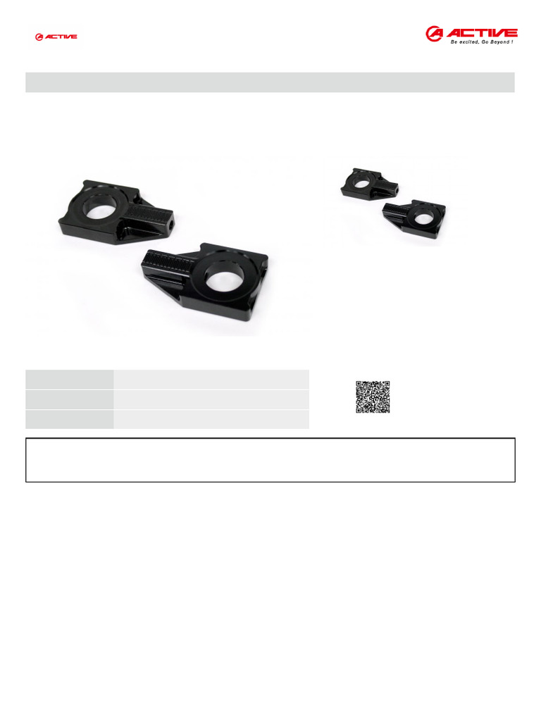 Black Chain Adjuster for CB1300 Models | PDF